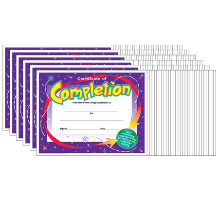TREND ENTERPRISES Certificate of Completion Colorful Classics Certificates, 30/Pk, PK6 T2963
